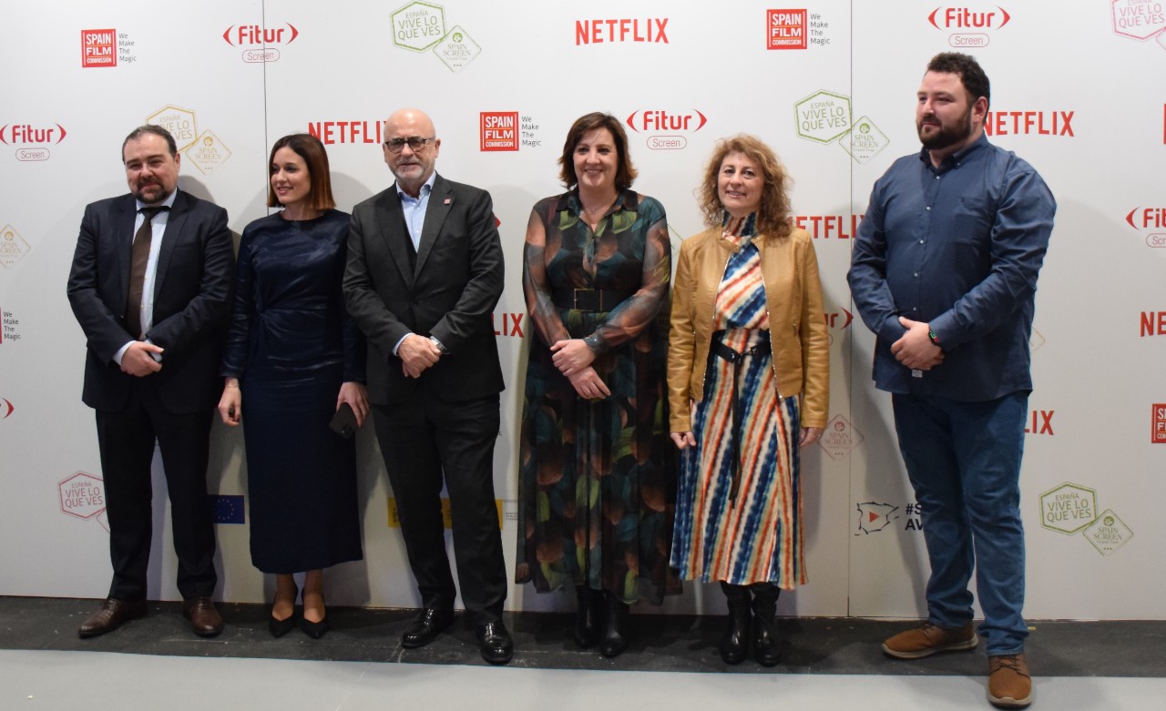 Spain Film Commission, Geraldine Gonard y Patricia Franco presentando Connecta Fiction 2023