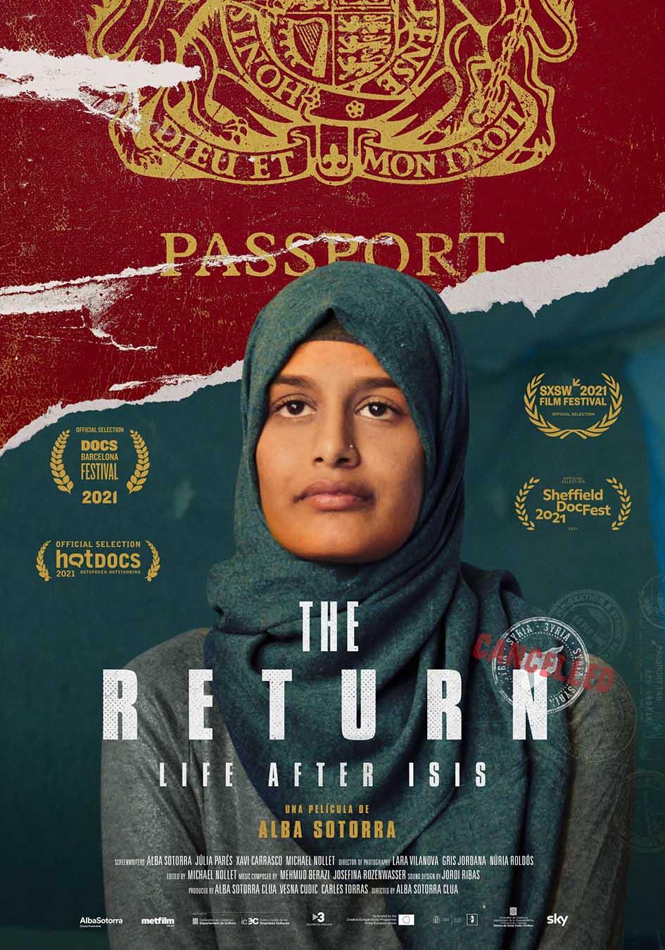 Cartel del documental The Return. Life after Isis
