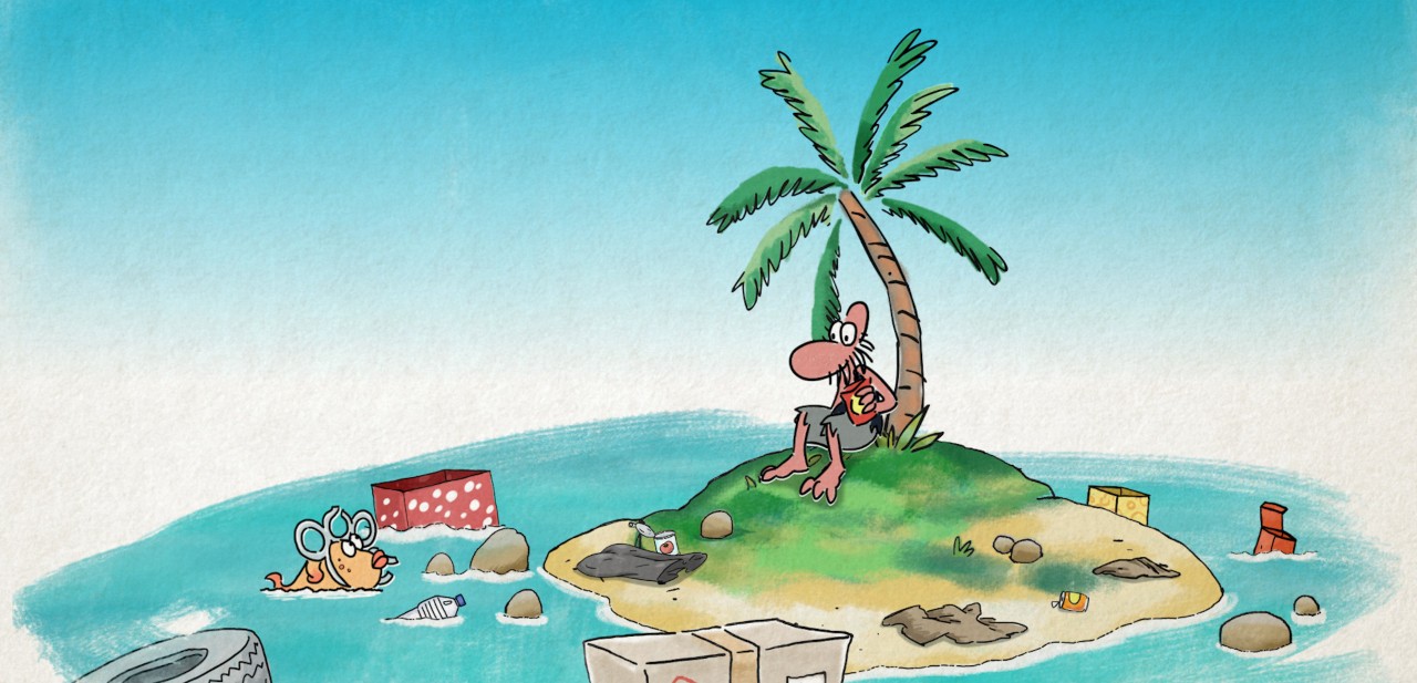 Fotograma de la serie de animación Trazo Crítico