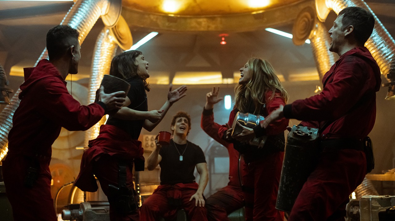 Fotograma de la serie La Casa de Papel