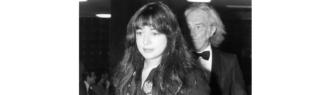Fotografía en blanco y negro de Emma Cohen y Fernando Fernán Gómez