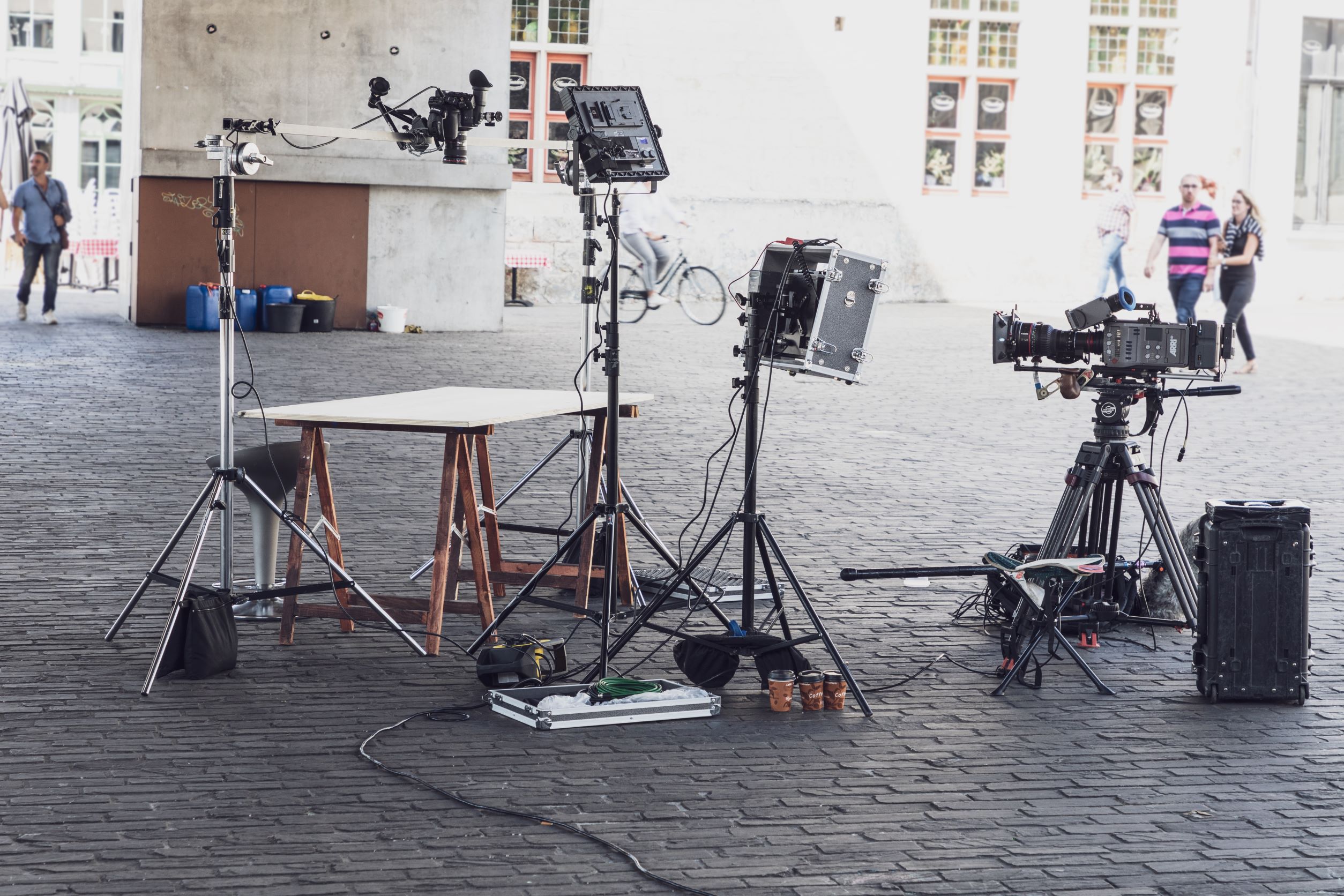 Set de rodaje en exterior