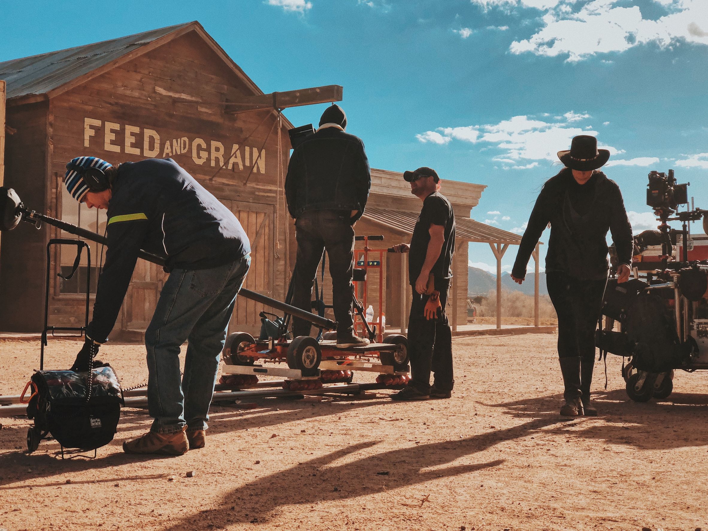 Set de rodaje en exterior