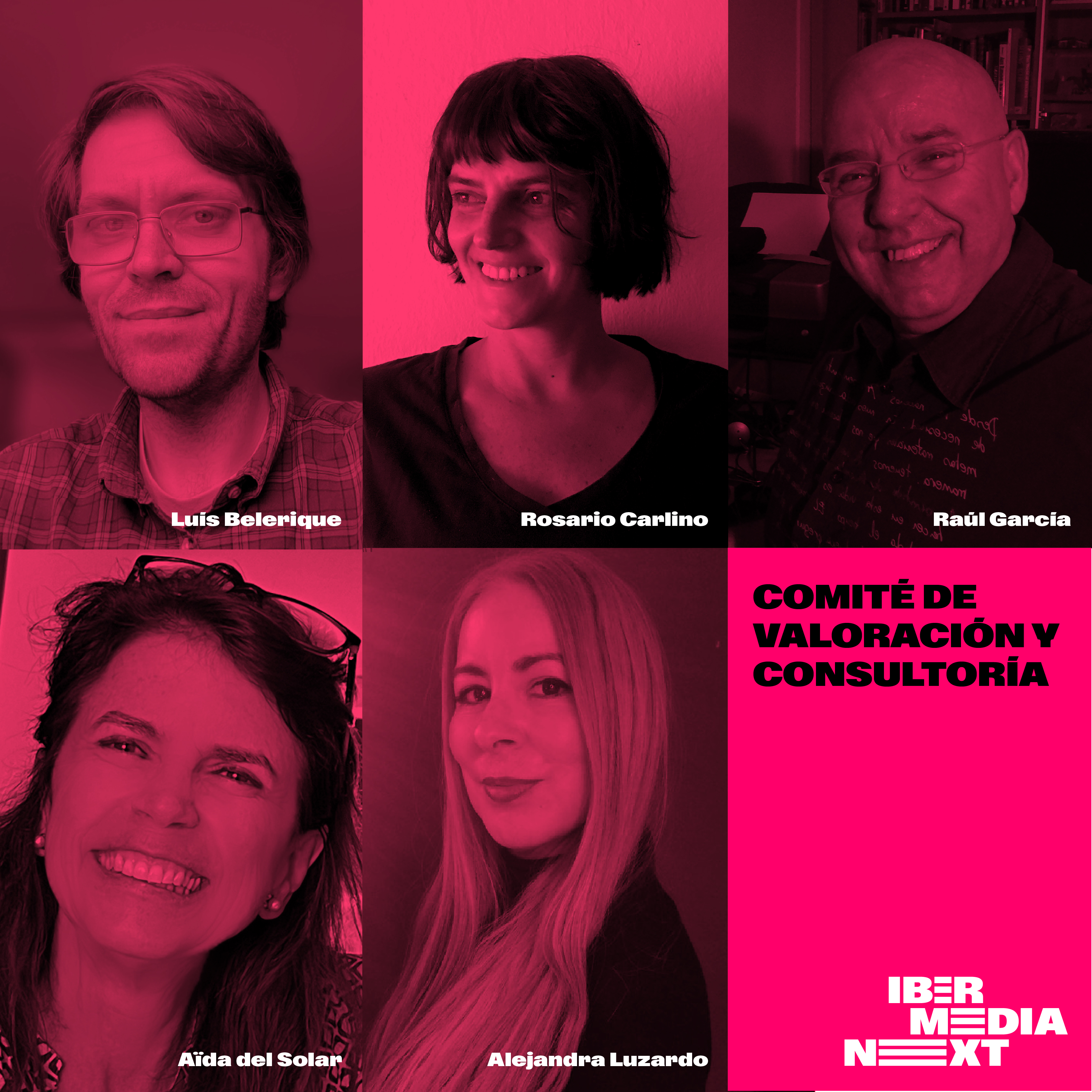 Imagen de los miembros del comité de Valoración y Consultoría Ibermedia Next