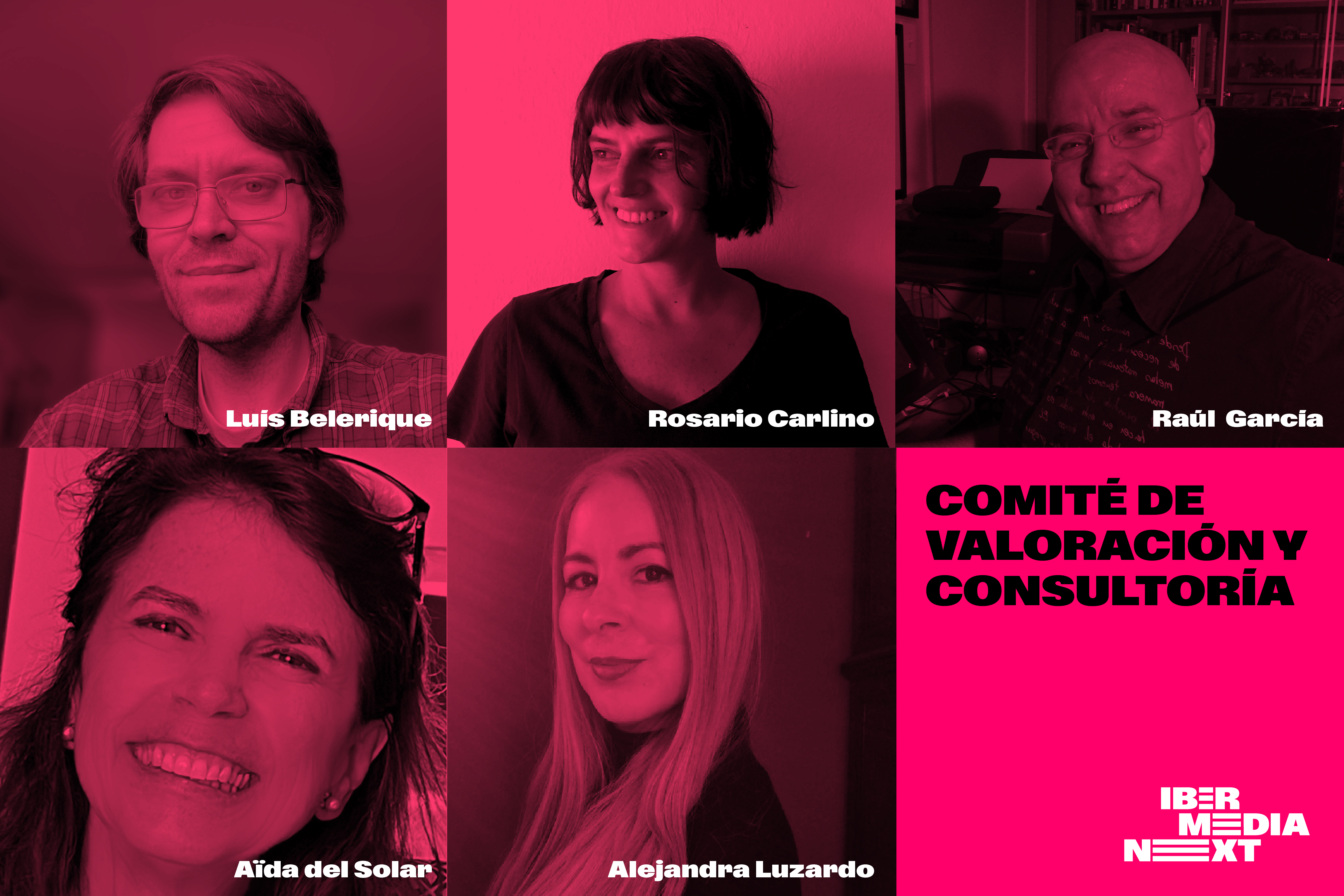 Imagen de los miembros del comité de Valoración y Consultoría Ibermedia Next