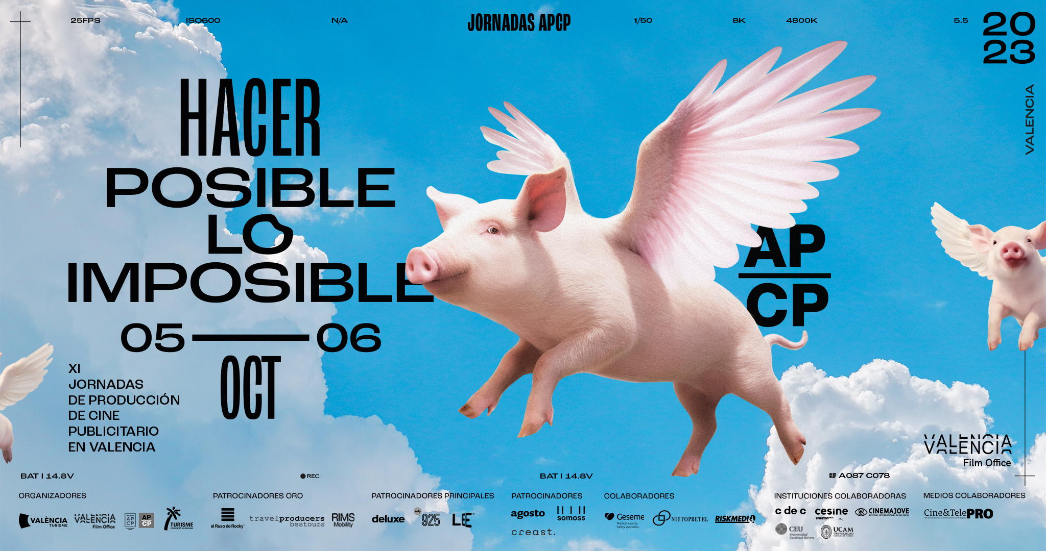 Banner informativo de las jornadas APCP de Producción de cine publicitario de 2023