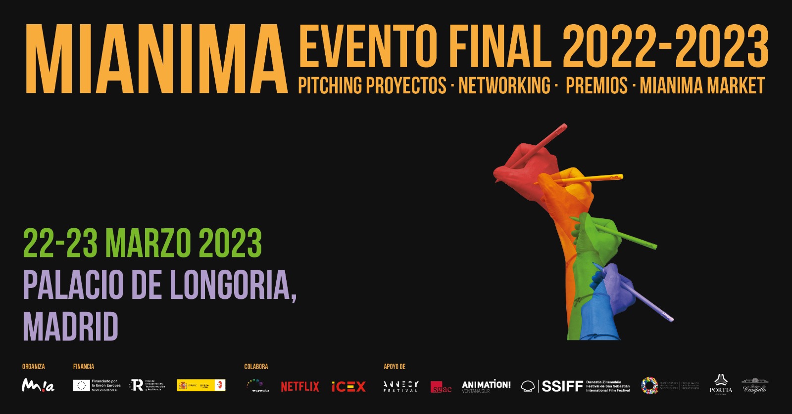Cartel evento final MIANIMA 2023