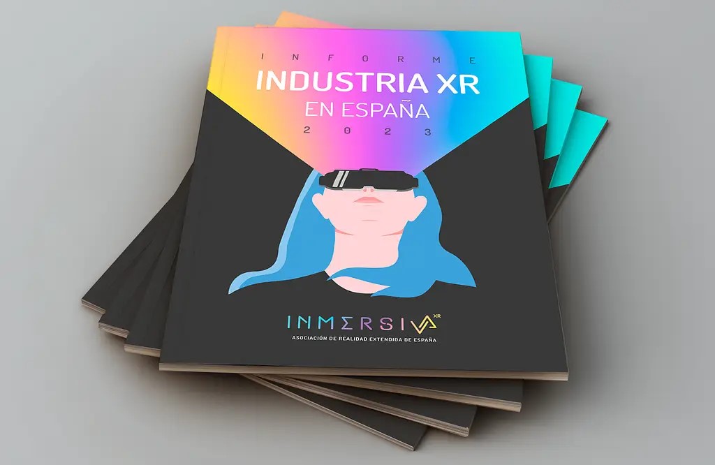 Portada del informe Industria XR 2023 en España de Inmersiva XR