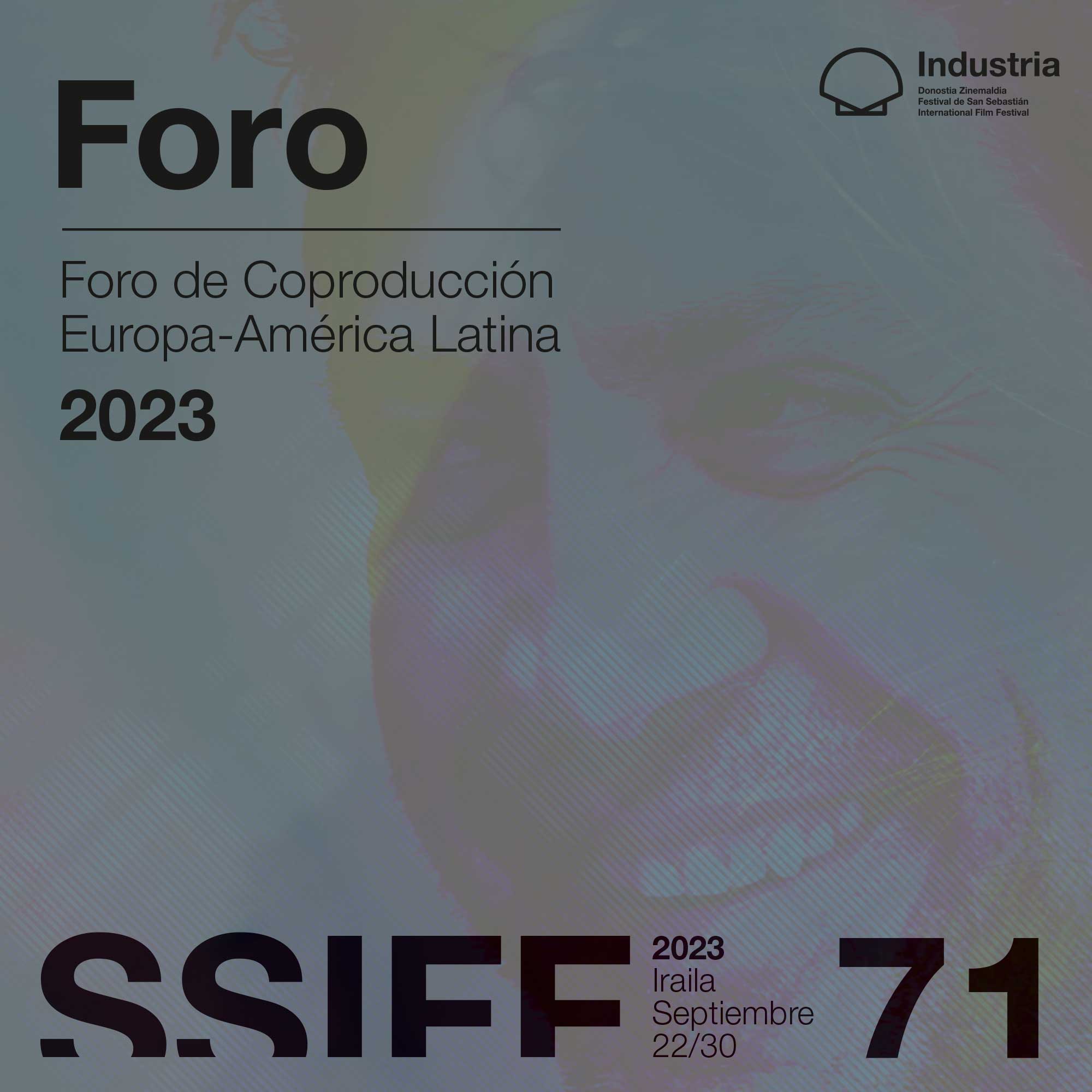 Cartel Foro de Coproducción Europa-América Latina del Festival de cine de San Sebastián