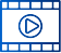 icono de un botón de play dentro de un trozo de cinta de película