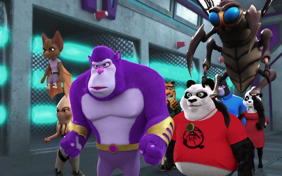 Fotograma de la película "Panda vs. Aliens"