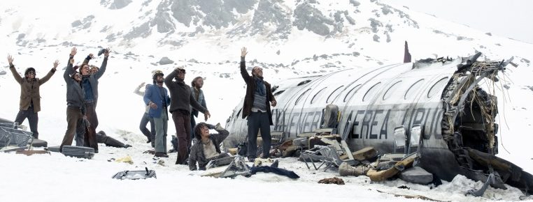 Fotograma de la película "La sociedad de la nieve"