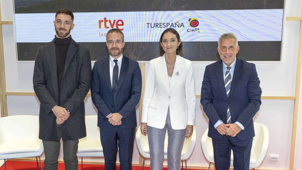 Enrique Alex, Miguel Sanz, Reyes Maroto e Ignacio Elguero RTVE