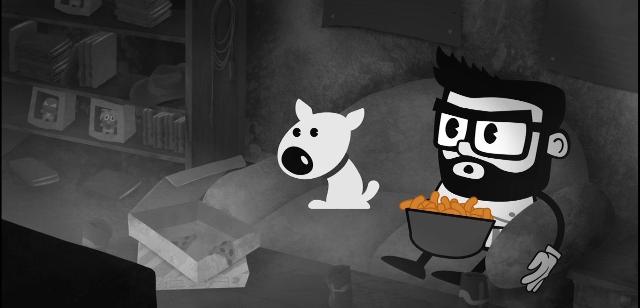 Fotograma del largometraje de animación Gora automatikoa