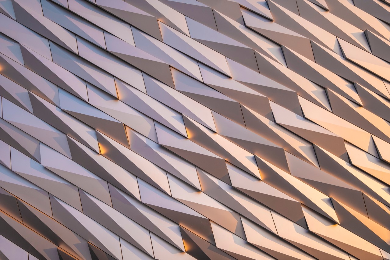 Texturas de un edificio blanco