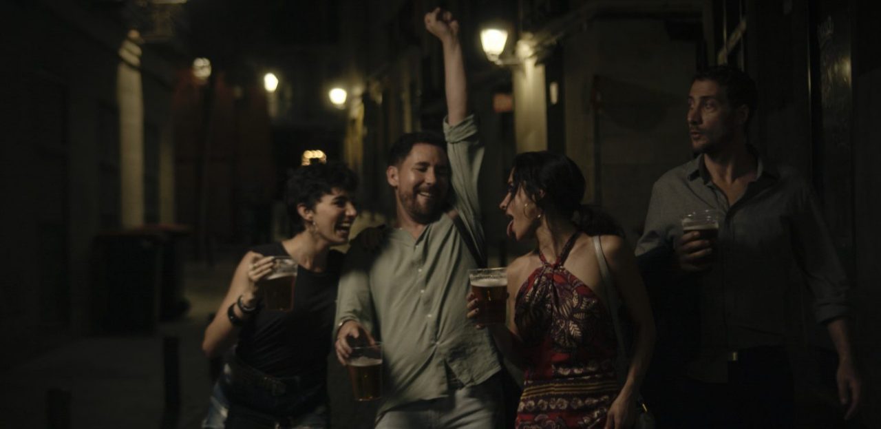 Fotograma de la película "Adiós Madrid"